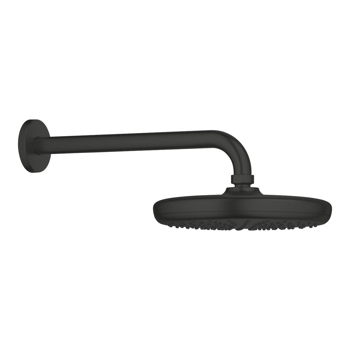 طقم رأس دش علوي Grohe Tempesta 210، 286 مم، أسود مطفي - 1022182430