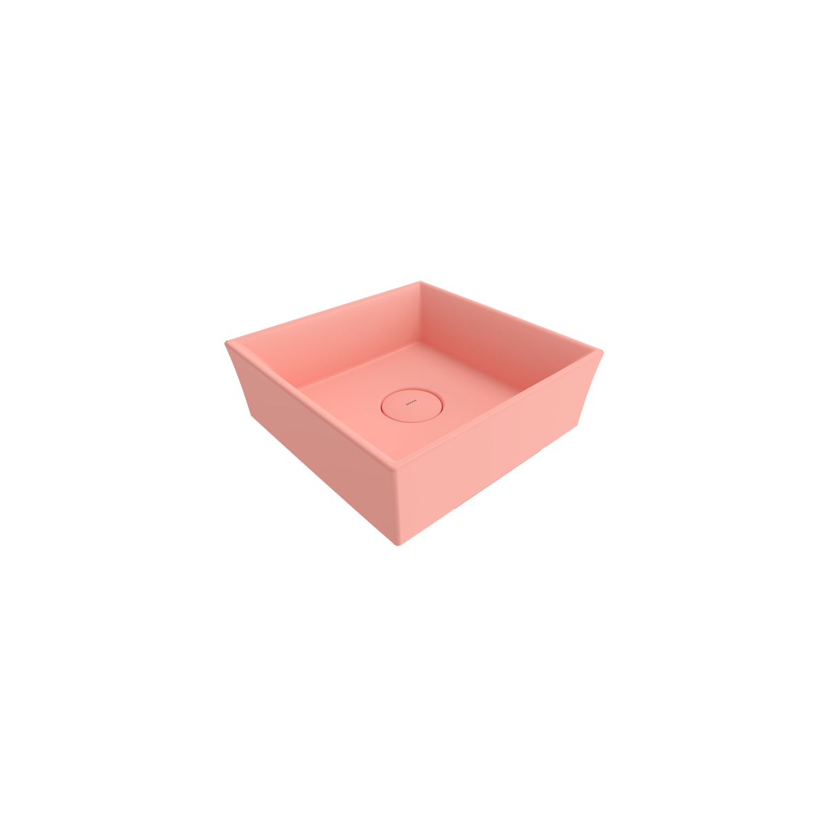 Bocchi Vessel Kare Lavabo 38x38 Cm - Mat Somon - 1173-032-0125