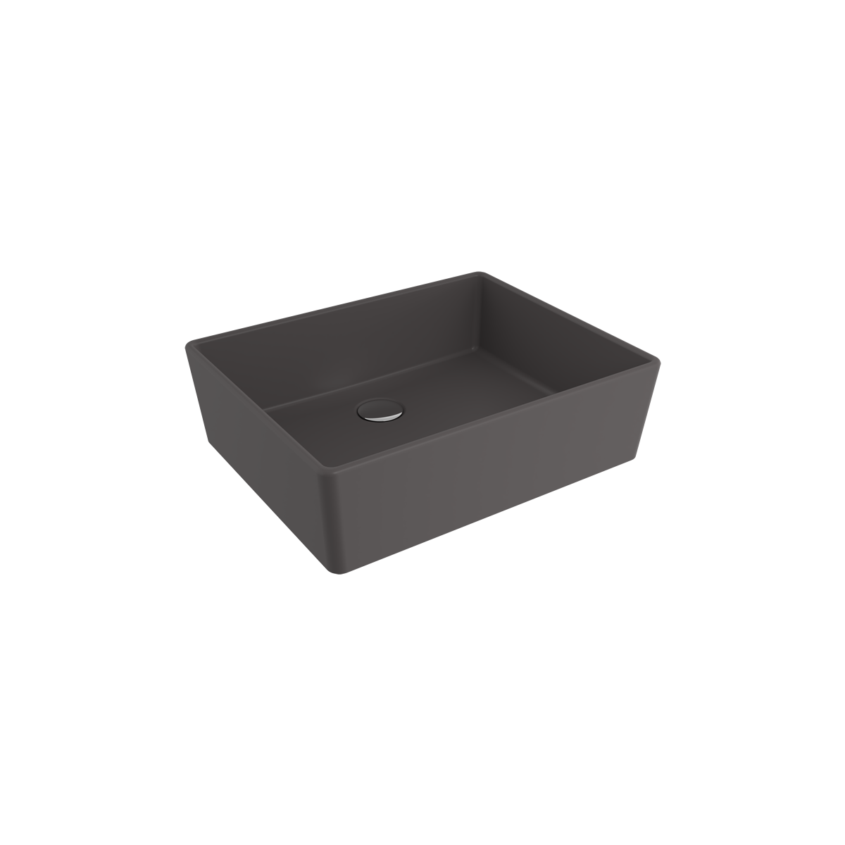 Bocchi Milano Vasque Lavabo 50 Cm - Mat Anthracite - 1215-020-0125