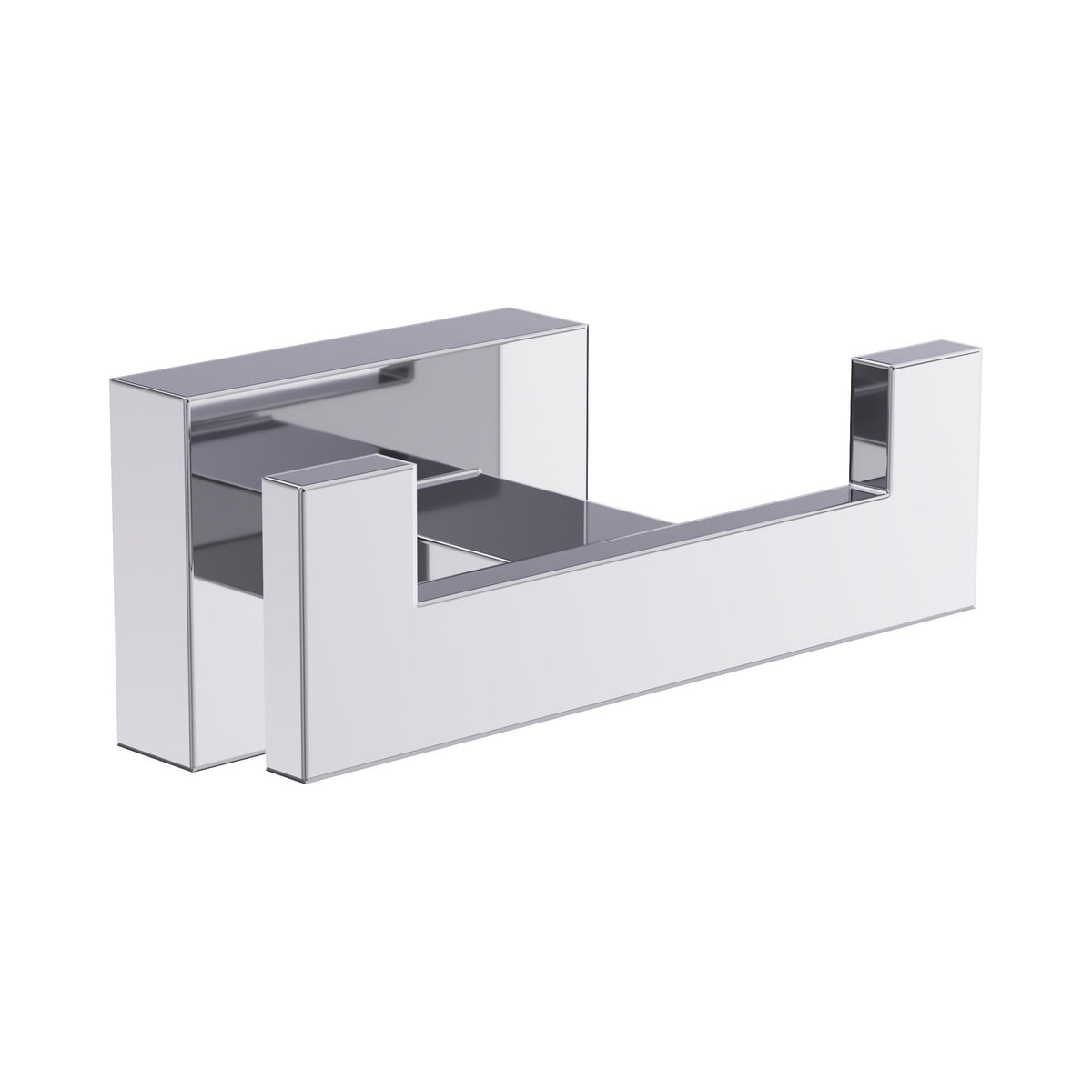 Prime double patère porte-peignoir chromée