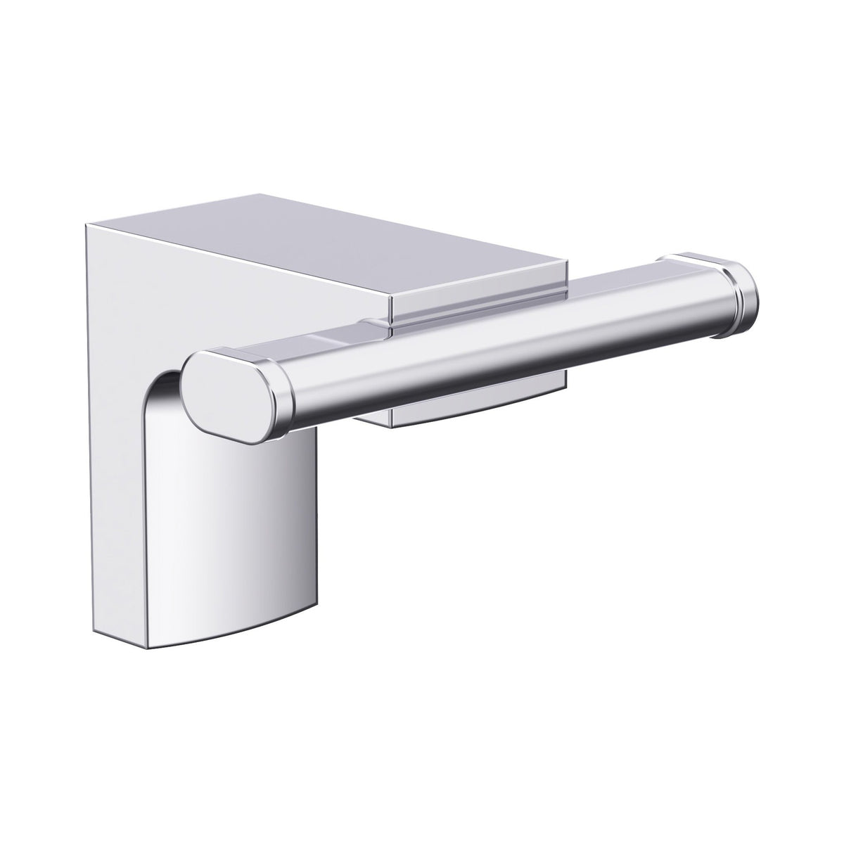 Porte-peignoir double Viona finition chrome