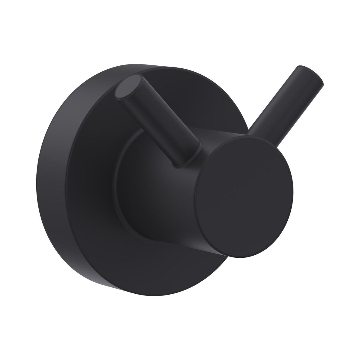 Master double patère porte-peignoir noir mat