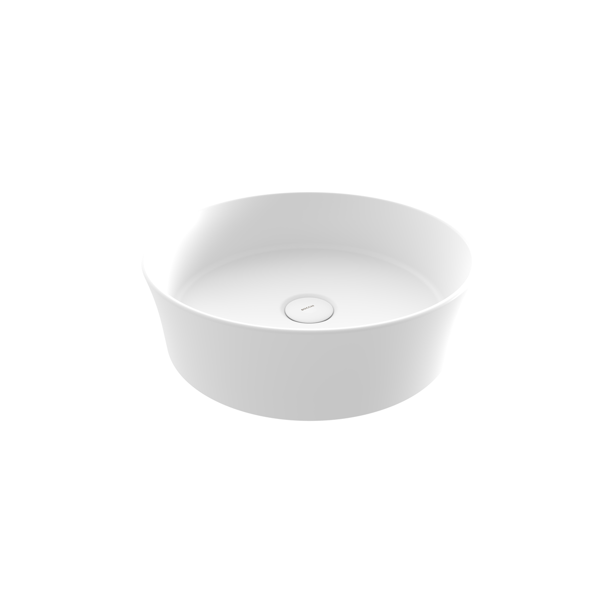 Bocchi Sottile رفيع Line كاونتر علوي دائري 38cm. مغسلة - مطفي أبيض - 1478-002-0125