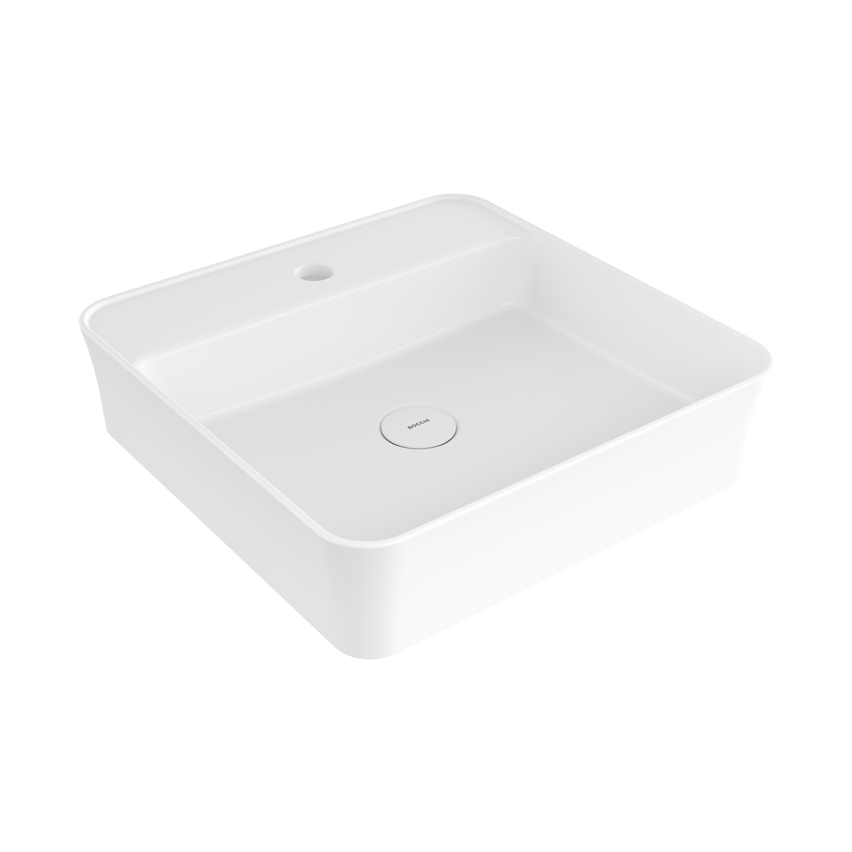Bocchi Sottile Slim Line Batarya Bankli Kare Lavabo 45X45cm. Beyaz - 1598-001-0126