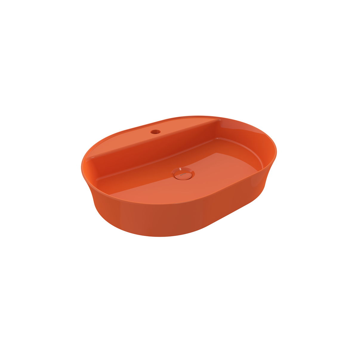 Bocchi Sottile Fin Line Robinet Bankli Ovale Lavabo 60X45cm. Brillant T. - 1600-012-0126