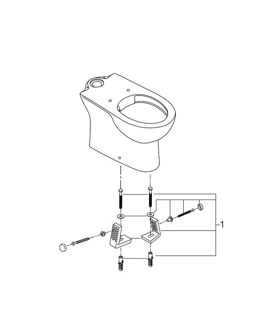 Grohe Bau Ceramic Floor Standing W C For Close Coupled Combination - 39429000