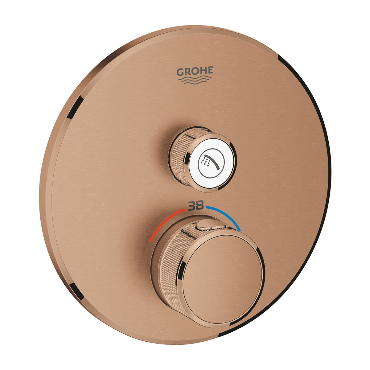 Mitigeur thermostatique encastré à une vanne avec contrôle de débit Grohe Grohtherm Smart Control - 29118DL0