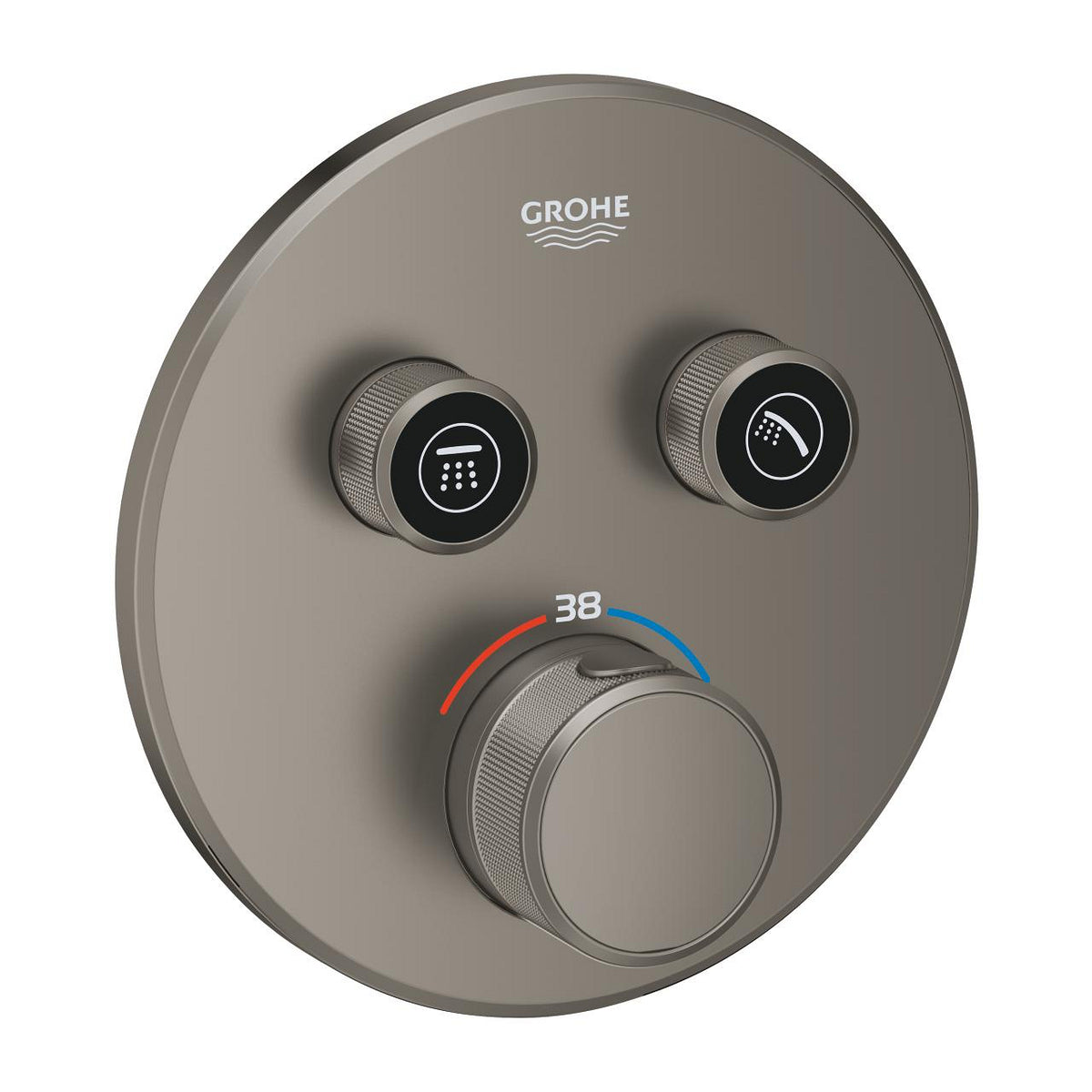 Grohe Grohtherm Intelligent Control Double avec vanne débit contrôlé, Encastré Thermostatique Douche Robinet - 29119MG0