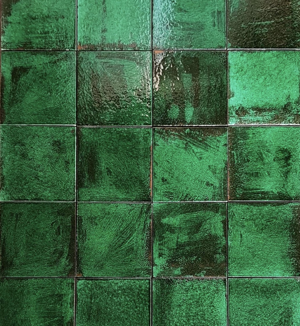 Art Mosaic Moss 10x10 يدوي Yapımı Terracotta سيراميك