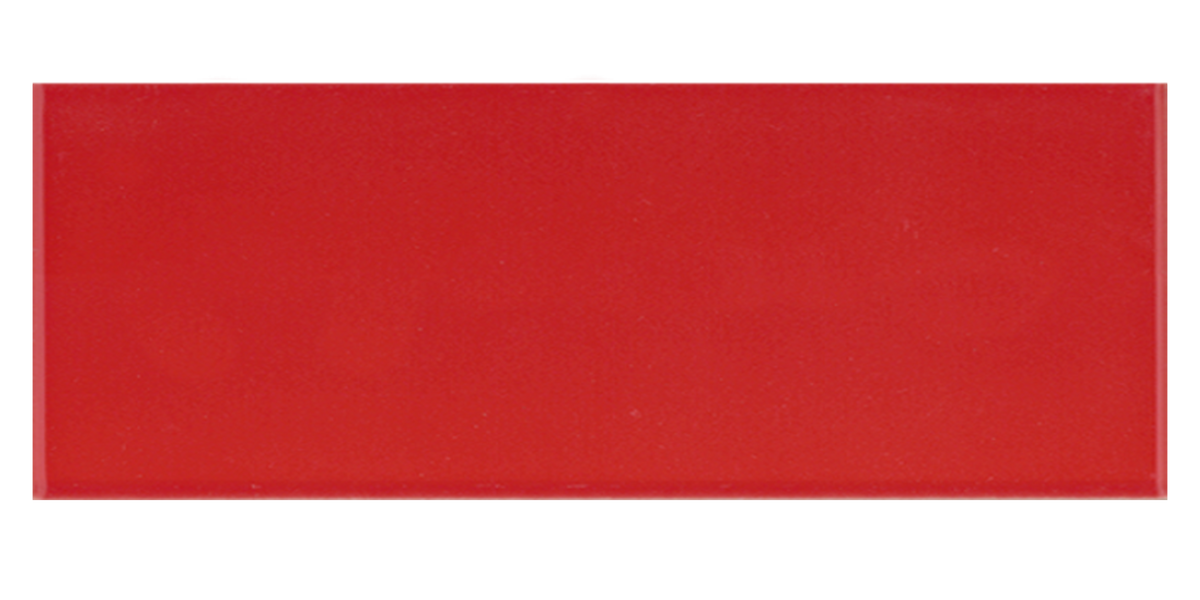 Art Mosaic Flat 10x30 / 4”x12” Red Матовый Настенный плитка