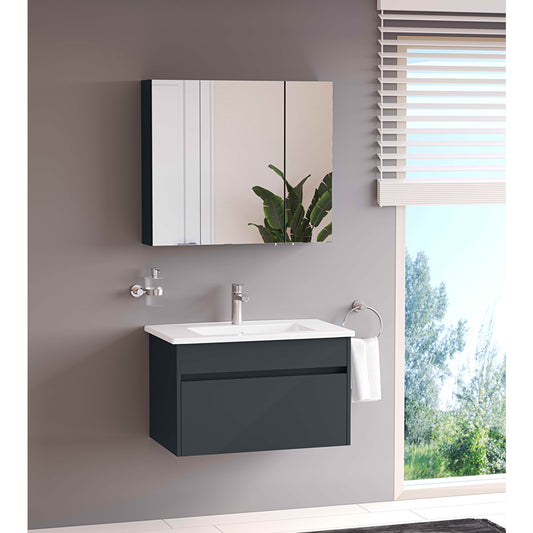 VitrA Mia Asimetrik Aynalı Banyo Dolabı 67705