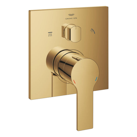 Grohe Allure خلاط حمام جداري (ثلاثي الاتجاهات، مجموعة خارجية)، ذهبي - 29176GL1