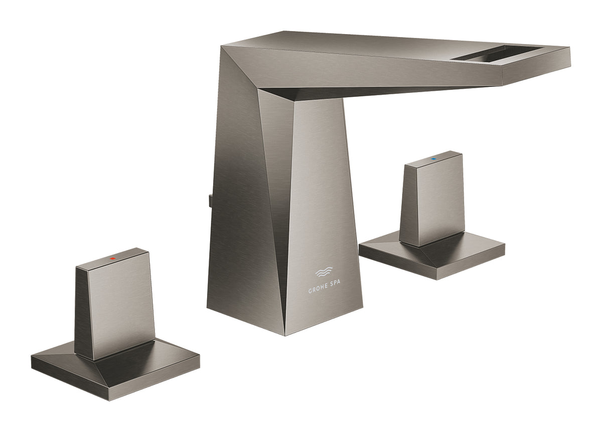 Mitigeur lavabo trois trous Grohe Allure Brilliant taille M finition graphite brossé – 20626AL0