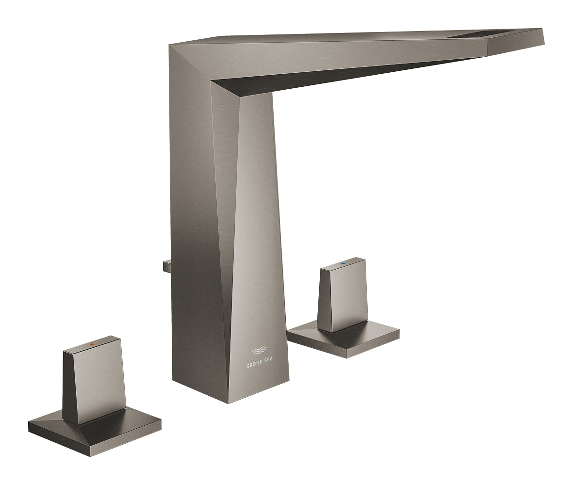 Mitigeur lavabo 3 trous Grohe Allure Brilliant taille L finition brossée Hard Graphite – 20627AL0