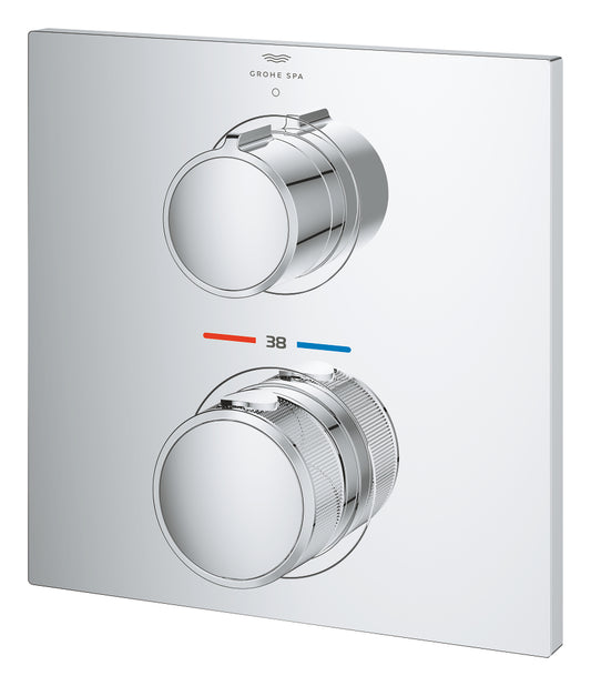 Grohe Allure Tek Valfli Akış Kontrollü, Ankastre Termostatik Duş Bataryası - 19380002