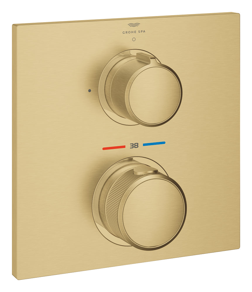 Grohe Allure مفرد بصمام تدفق بتحكم, مدفون ثرموستاتي دش خلاط - 19380GN2