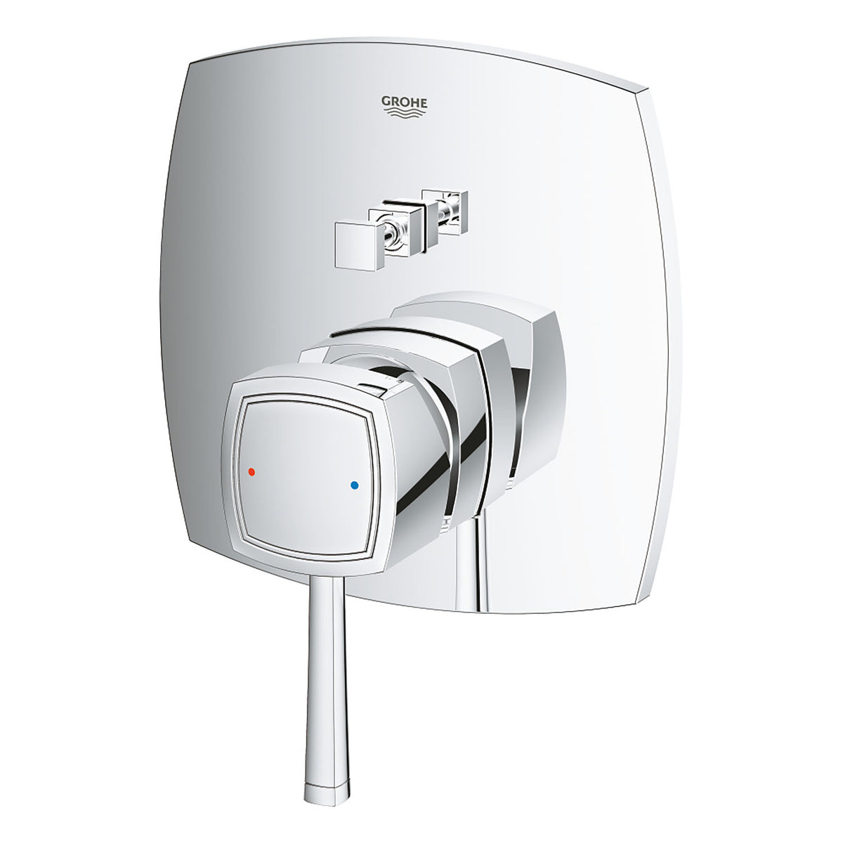 Mitigeur de bain encastré 2 sorties Grohe Grandera chromé - 24068000