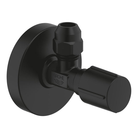 Угловой вентиль с фильтром Grohe 1/2"x3/8" матовый черный - 22074KF0