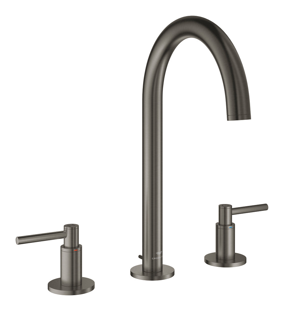Mitigeur de lavabo 3 trous Grohe Atrio taille L, Hard Graphite brossé – 20649AL0