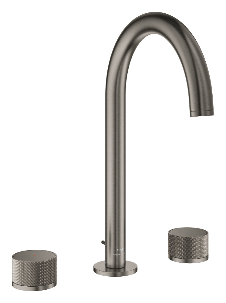 Mitigeur lavabo 3 trous L taille, finition graphite brossé Grohe Atrio Private Collection - 20595AL0