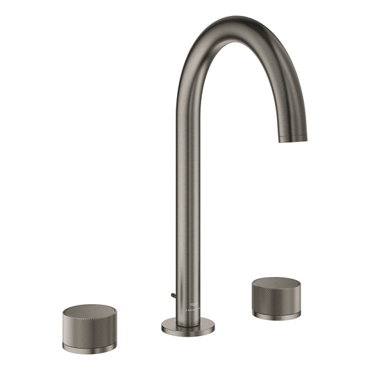 خلاط مغسلة بثلاث فتحات مقاس L، جرافيت صلب مطفي Grohe Atrio Private Collection - 20595AL0