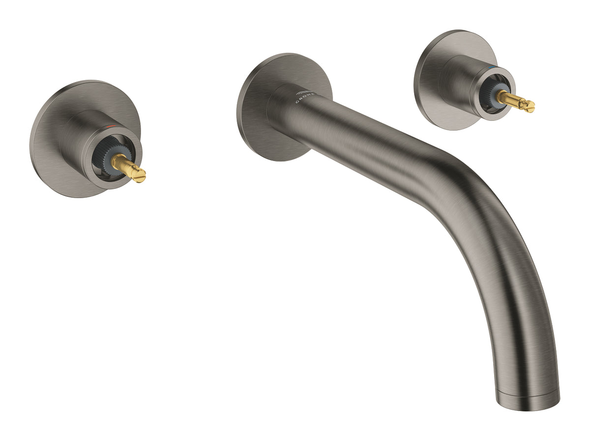 Mitigeur lavabo mural 3 trous Atrio Private Collection taille M, graphite brossé – 20587AL0