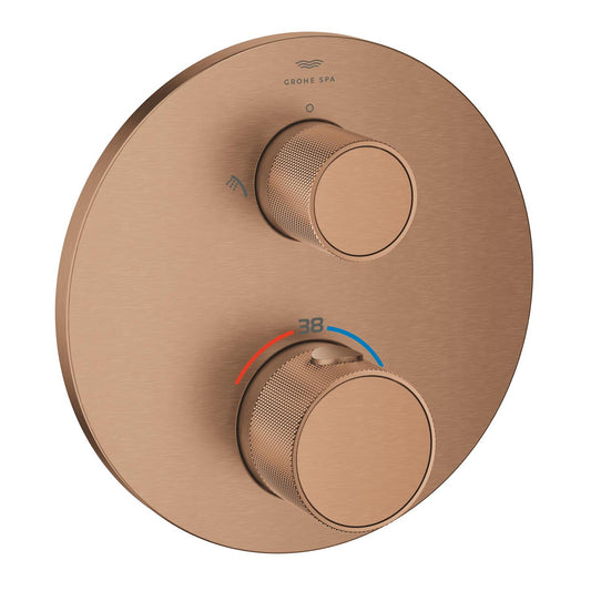 Grohe Atrio Private Collection Ankastre Termostatik Banyo Bataryası 2 Çıkışlı Brushed Warm Sunset – 24396DL0