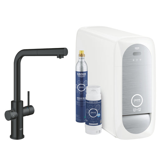 Grohe G R O H E Blue Home L-Spout Starter Kit With Pull- Out Spout - 31539KS0