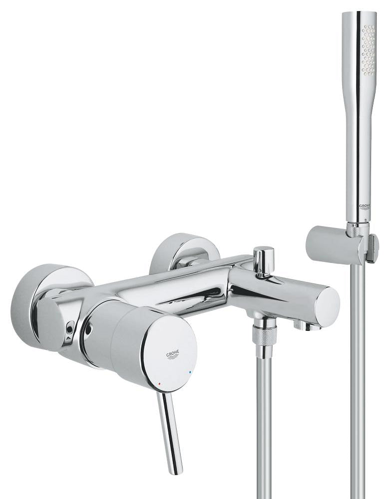 خلاط حمام Grohe Concetto مع طقم دش يدوي - 32212001