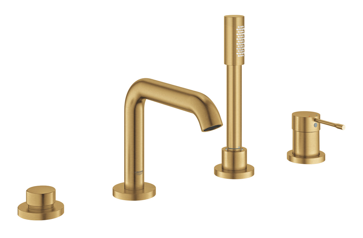 Mitigeur bain 4 trous Grohe Essence brossé Cool Sunrise - 19578GN1