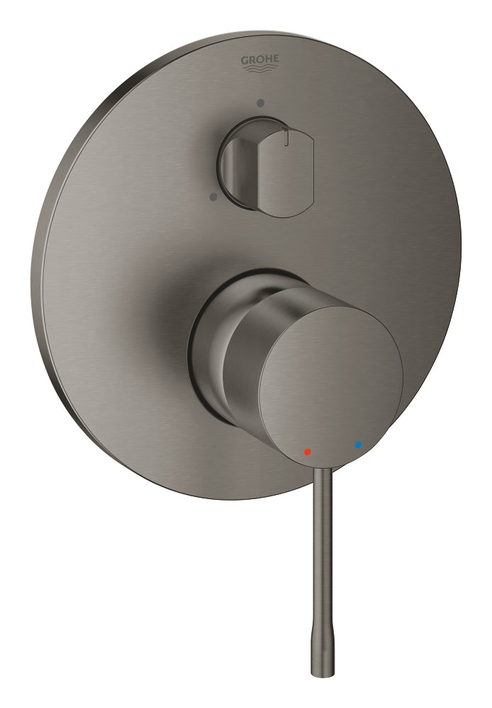 Встраиваемый смеситель для ванны 3 выхода Grohe Essence Brushed Hard Graphite - 24092AL1