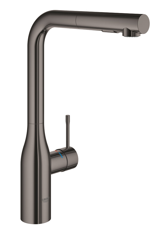 Mitigeur évier à douchette extractible Grohe Essence Hard Graphite - 30270A00