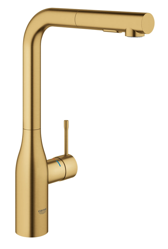 Mitigeur d'évier à bec flexible Grohe Essence Brushed Cool Sunrise - 30270GN0