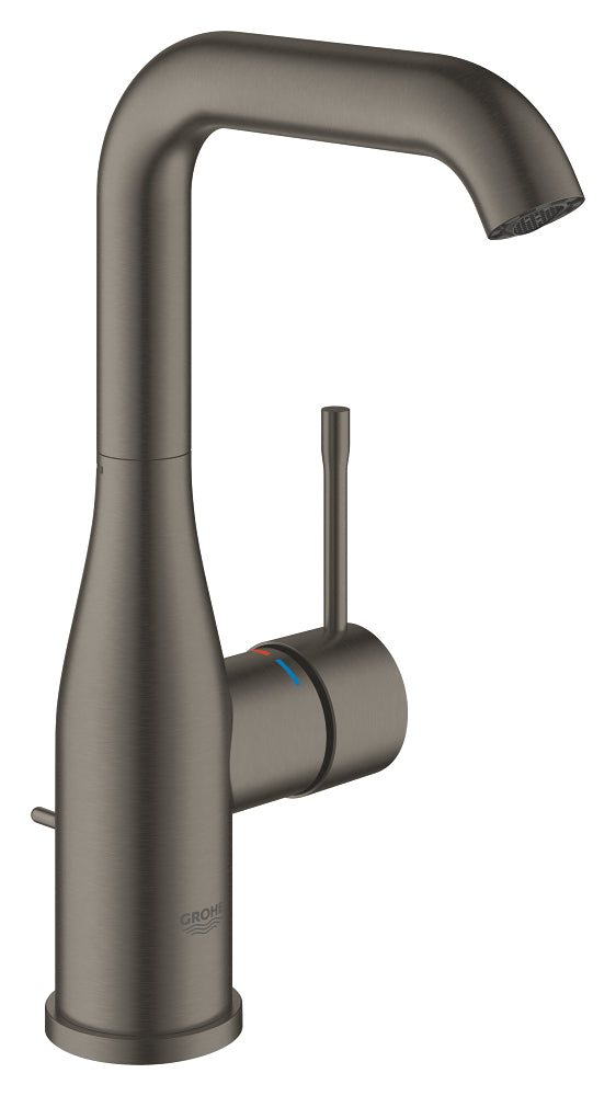Mitigeur monocommande lavabo Grohe Essence 1/2" L, finition Brushed Hard Graphite - 24174AL1