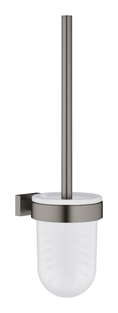 Porte-brosse WC Grohe Essentials Cube finition graphite brossé – 40513AL1
