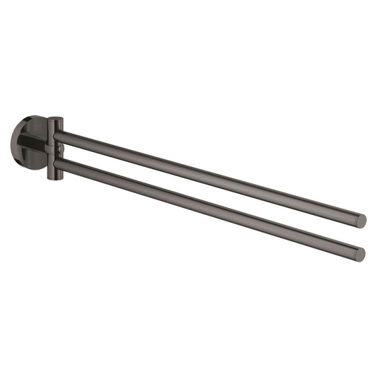 حامل مناشف مزدوج 44 سم Essentials Hard Graphite - 40371A01
