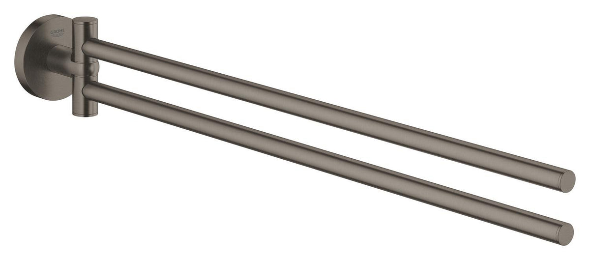 Porte-serviettes double 44 cm Essentials Brushed Hard Graphite - 40371AL1