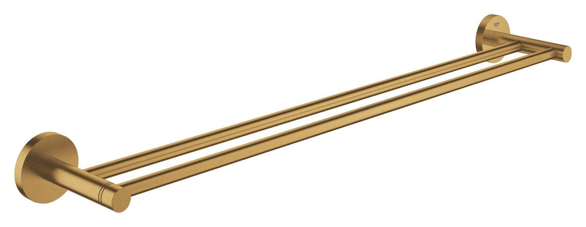 Porte-serviettes double 60 cm Essentials brossé Cool Sunrise Grohe - 40802GN1