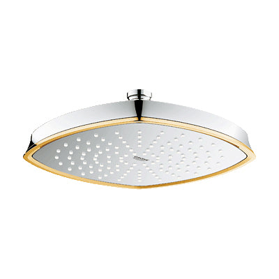 دش سقف تدفق واحد Grohe Grandera 22x22 سم كروم/ذهبي - 27974IG0