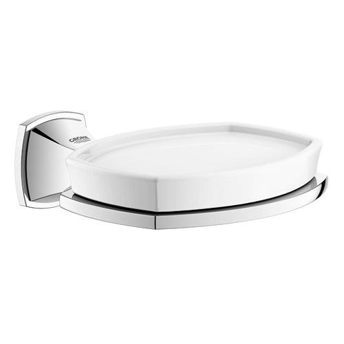 صحن صابون مع حامل Grohe Grandera سيراميك كروم - 40628000