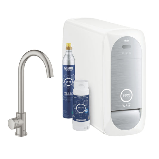 Grohe G R O H E Blue Home C-Spout Starter Kit With Mono Faucet - 31498DC1