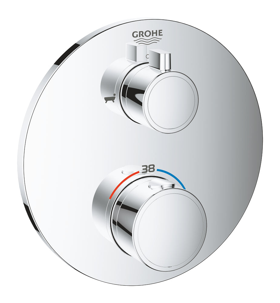 Термостатический смеситель для ванны/душа Grohe Grohtherm на 2 выхода с дивертором - 24077000