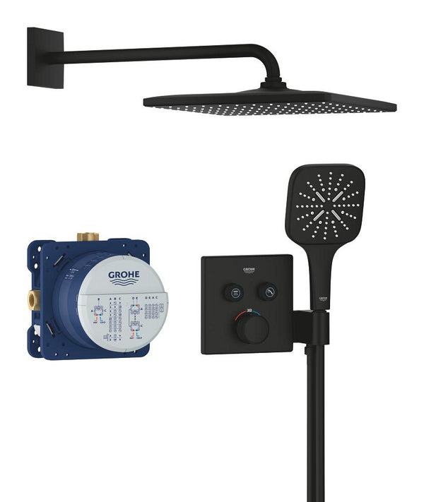 Grohe Grohtherm Smart Control Concealed Shower System With Rainshower Mono 310 Cube - 34865KF0