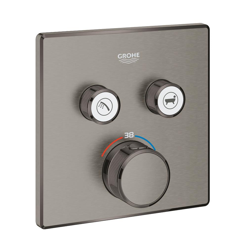 خلاط دش جداري ترموستاتي مزدوج الصمام Grohe Grohtherm Smart Control بتحكم تدفق - 29124AL0