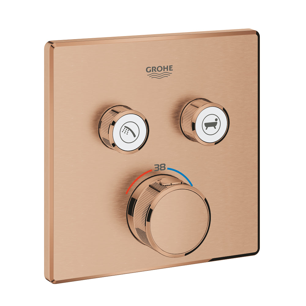 Grohe Grohtherm Умный Control Двойной с клапаном поток с контролем, Встраиваемый Термостатический Душ Смеситель - 29124DL0