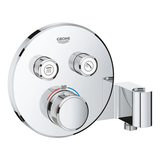 Grohe Grohtherm Smart Control Çift Valfli Akış Kontrollü, Ankastre Termostatik Duş Bataryası, Entegre Duş Kolu Ile - 29120000