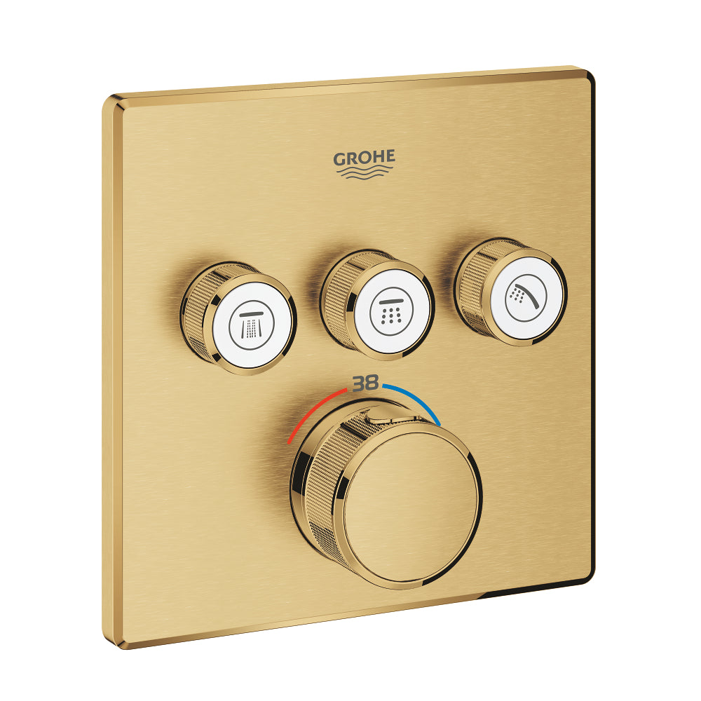 خلاط دش ترموستاتي دفن Grohtherm Smartcontrol بثلاثة صمامات وتحكم في التدفق – 29126Gn0
