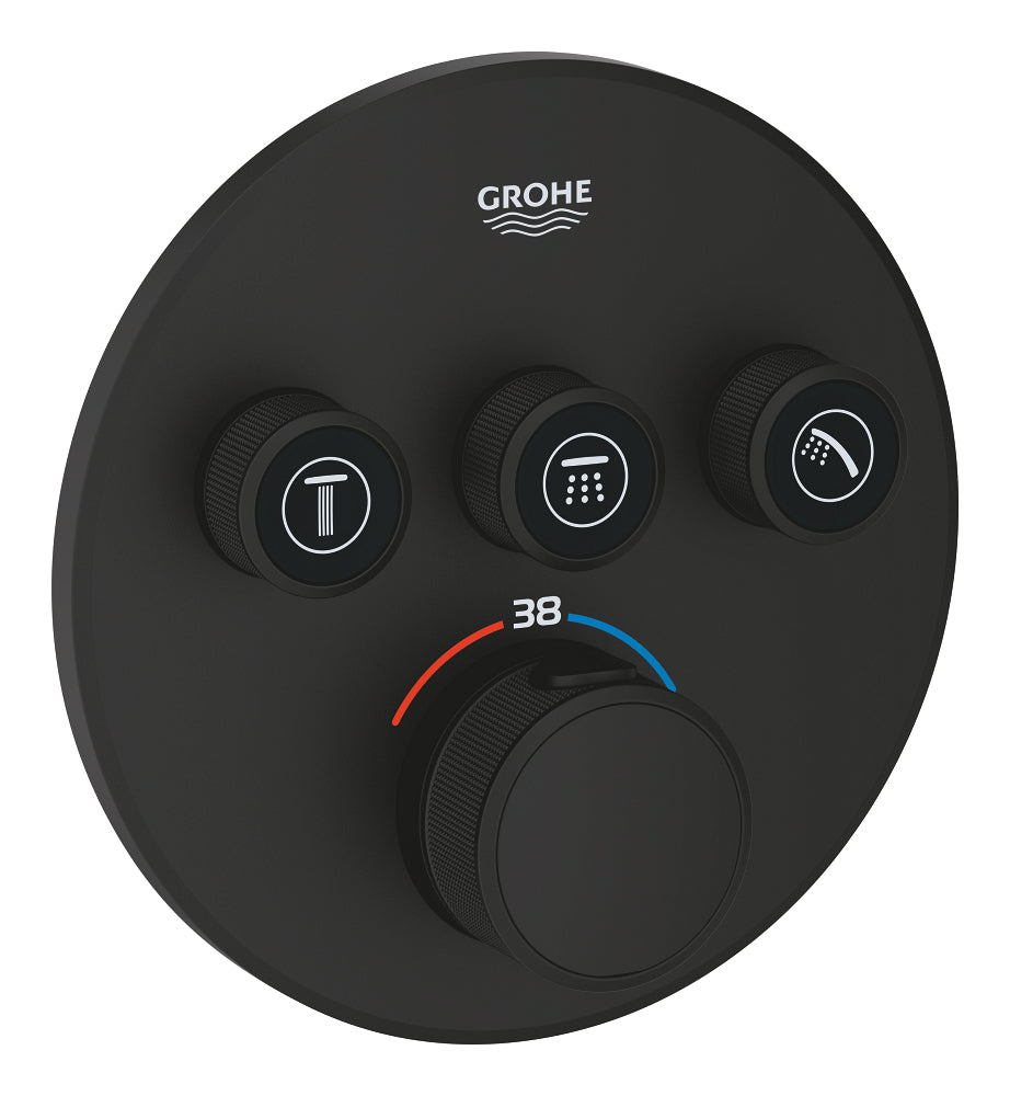 Встраиваемый термостатический смеситель Grohe Grohtherm Smart Control с тремя вентилями, регулировка потока - 29508KF0