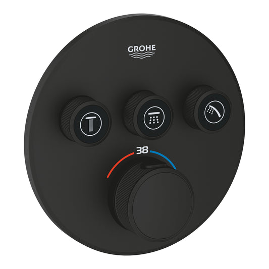 Grohe Grohtherm Smart Control Üç Valfli Akış Kontrollü, Ankastre Termostatik Duş Bataryası - 29508KF0