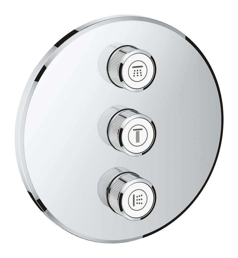 وحدة تحكم بثلاث نقاط مع تحكم بالتدفق Grohe Grohtherm Smartcontrol - 29122000